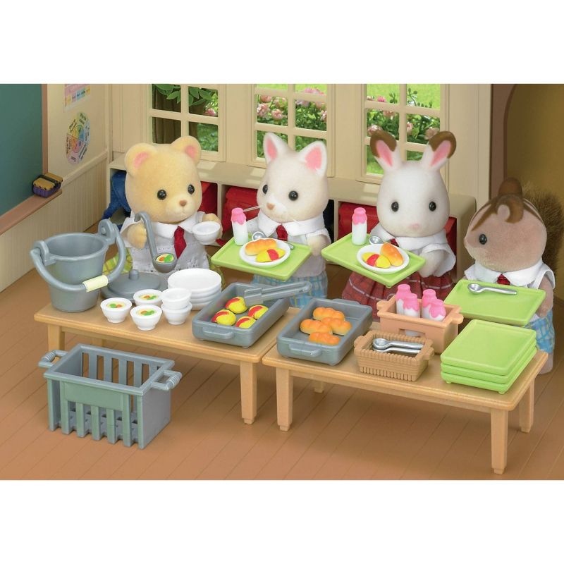 Calico Critters School Lunch Set