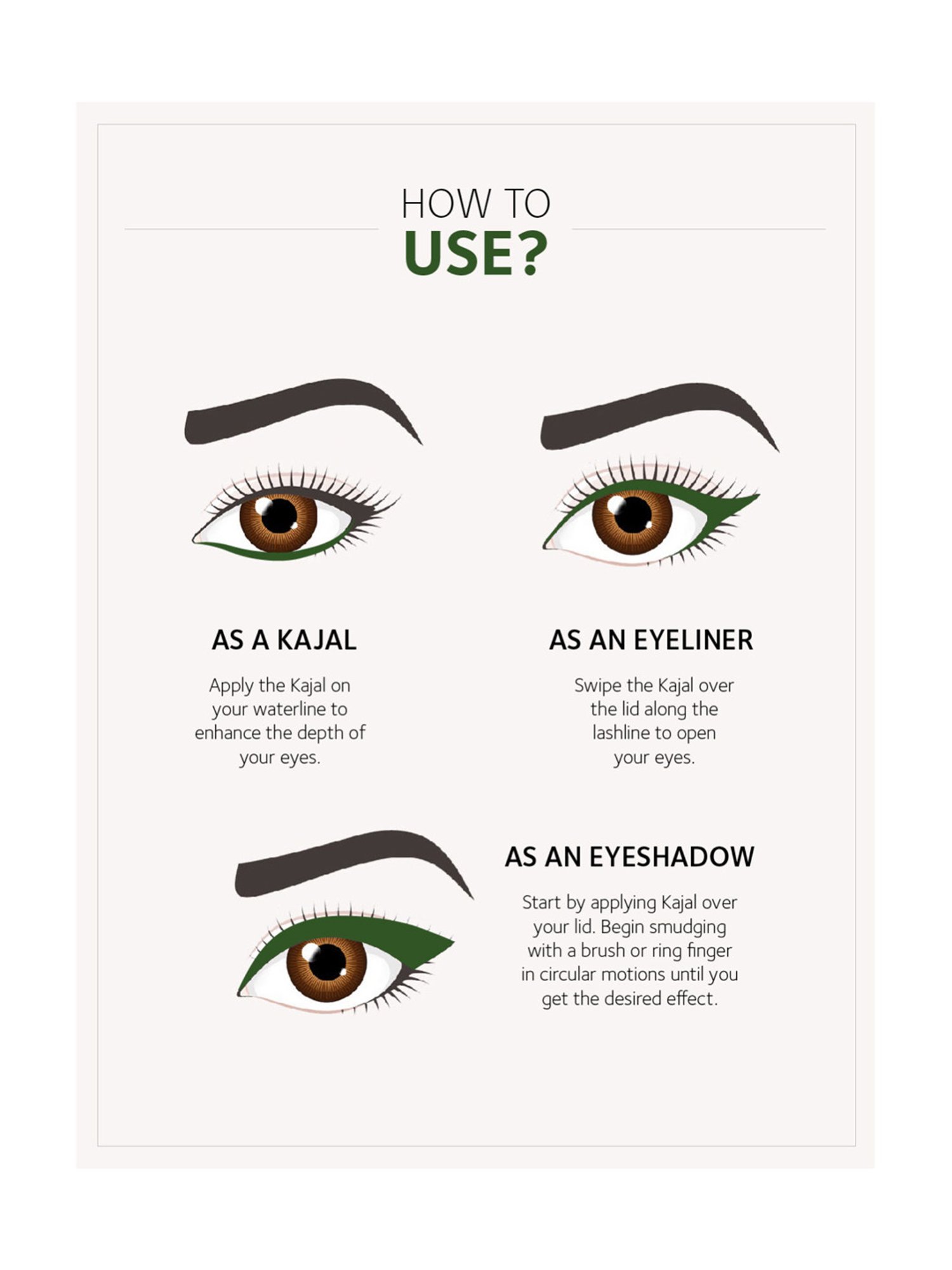 SoulTree Ayurvedic Kajal - Moss Velvet - 3 gm | Organic Kajal