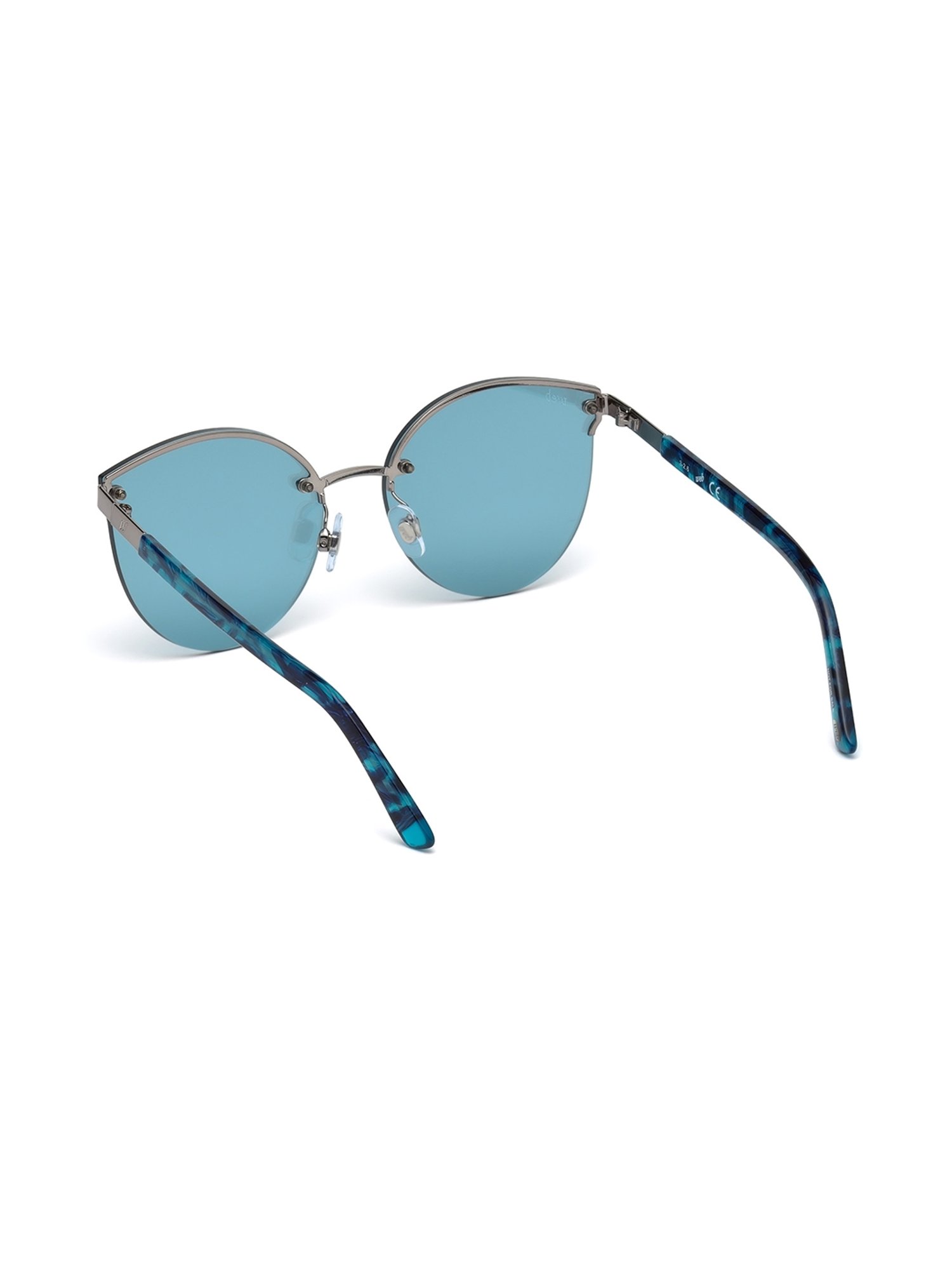 WEB EYEWEAR Blue Cat Eye Sunglasses Designed in Italy
