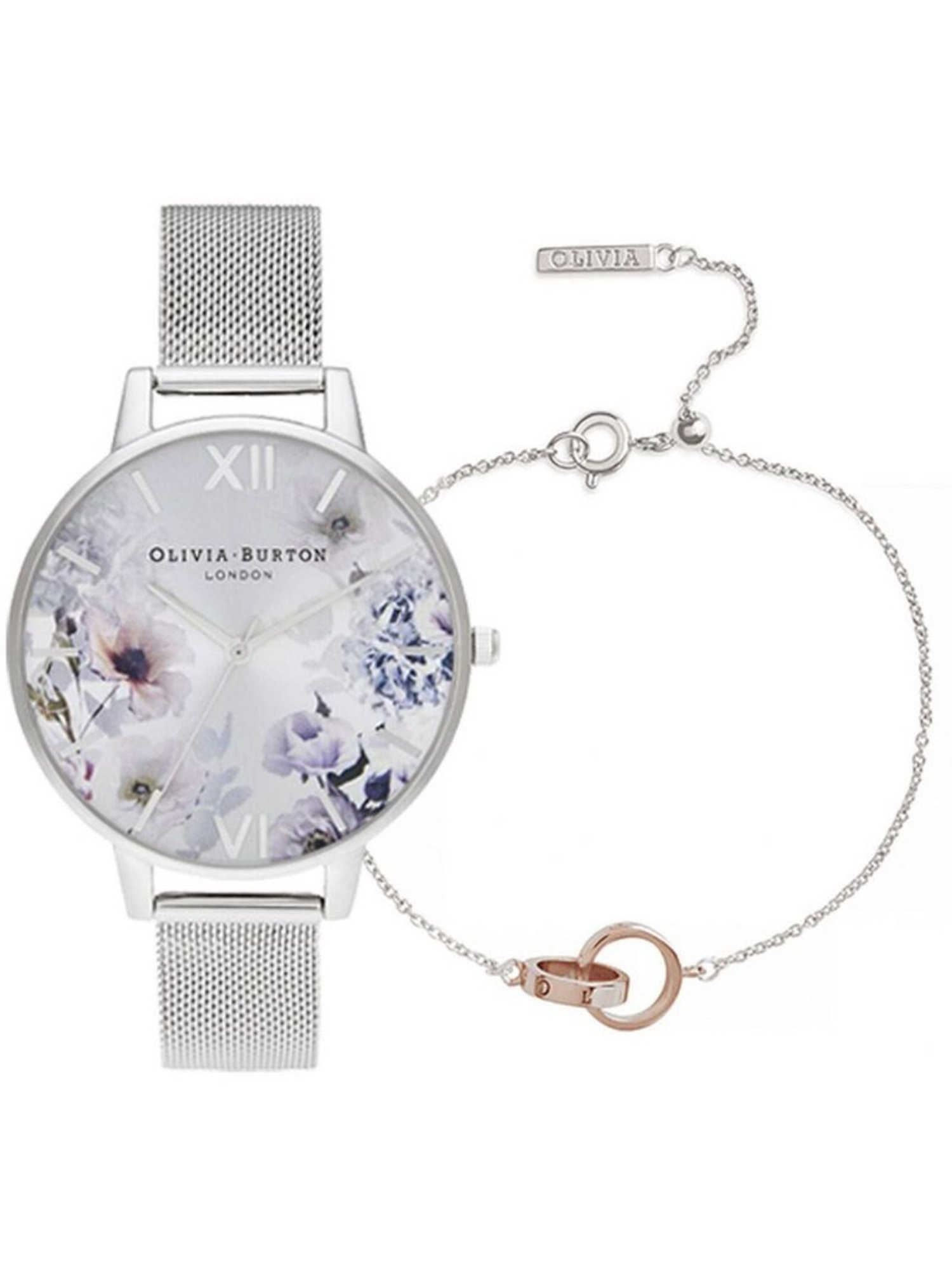 Olivia Burton OBGSET145 Sunlight Florals Analog Watch for Women With Bracelet
