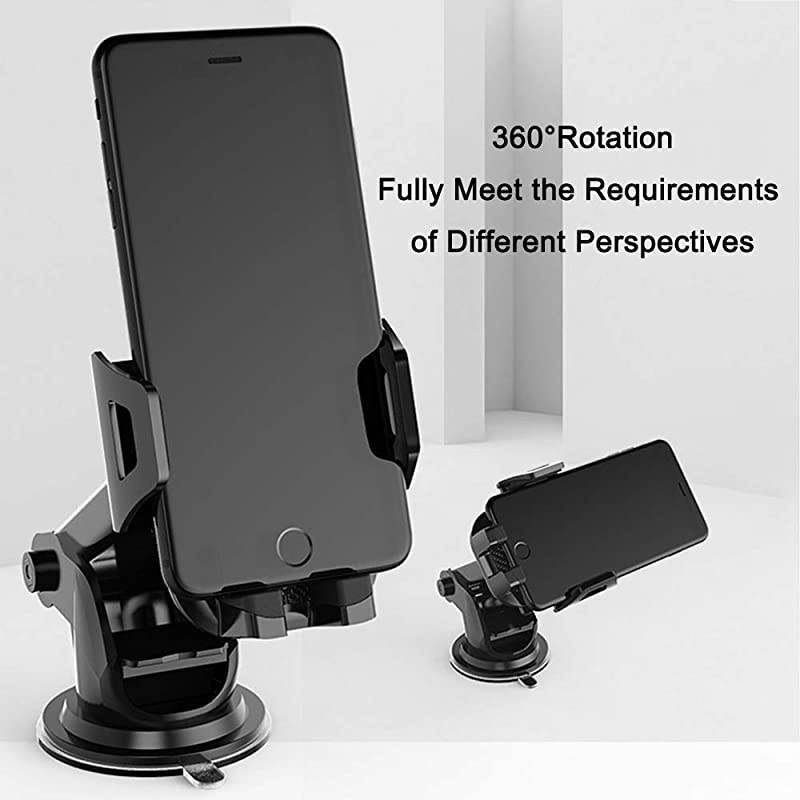 Mount Dash Windshield Phone Holder Universal Smartphone Stand for Phone Grip with iPhone 11 Pro XS Max X XR 8 Plus Samsung Galaxy S20 S10 S9 S8 Note 10 and More