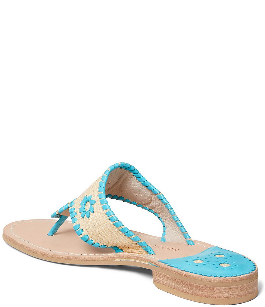 Jack Rogers Jacks Rattan Flat Thong Sandals