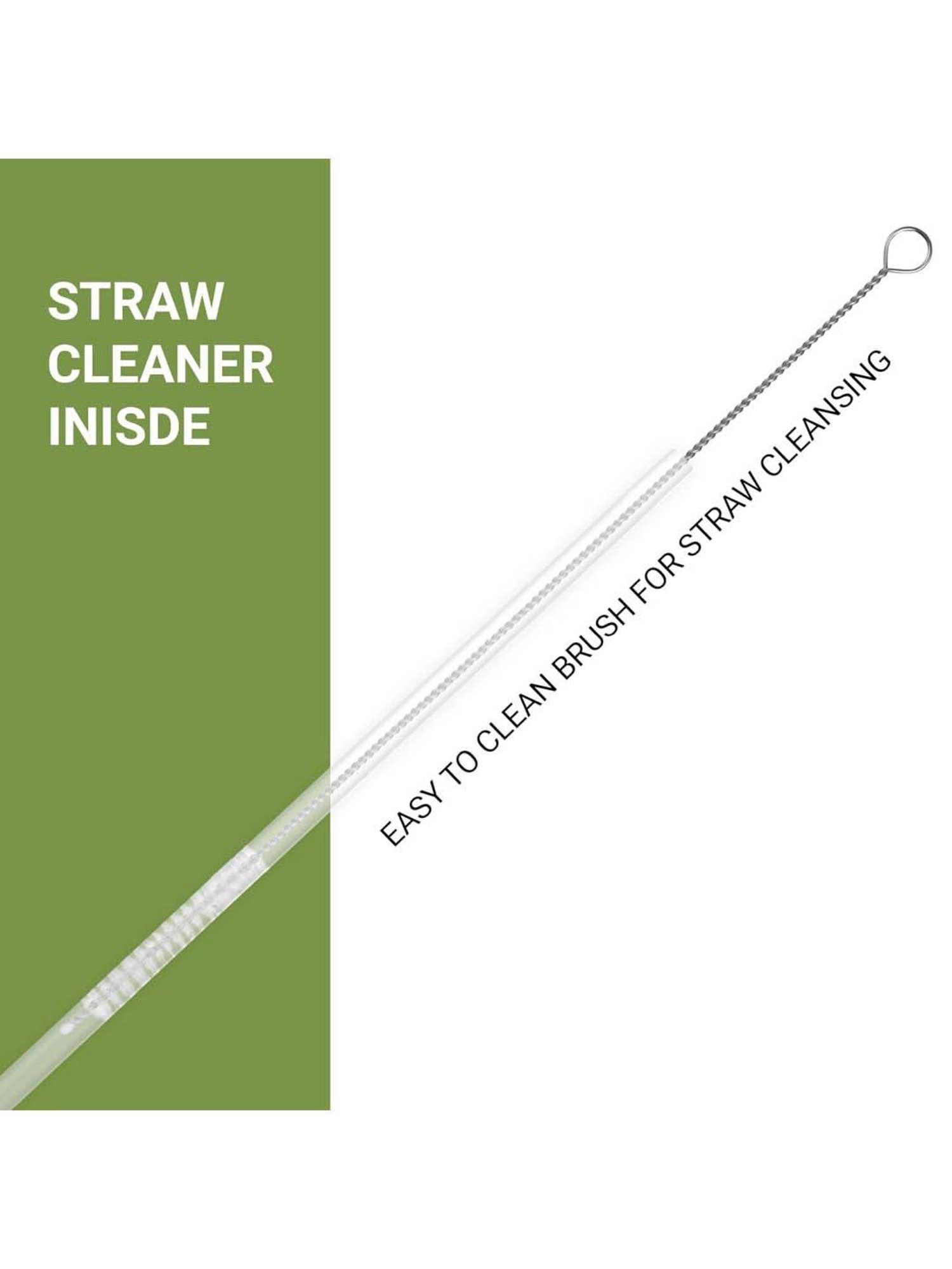 Pigeon Green Stainless Steel Rush Thermos Flask With Straw & Screw Cap (0.75 L)