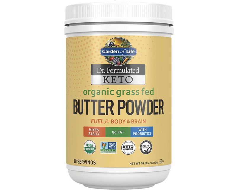 Garden of Life Energy Supplements Dr. Formulated Keto Organic Grass Fed Butter Powder 10.58 oz.