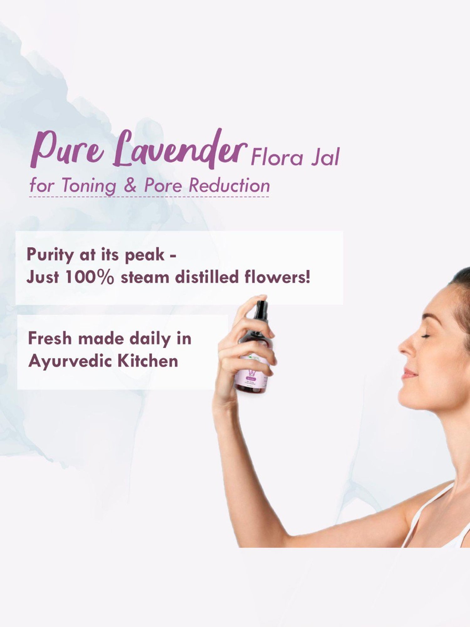 Nat Habit Lavender Fresh Distilled Floral Jal - Pack of 3