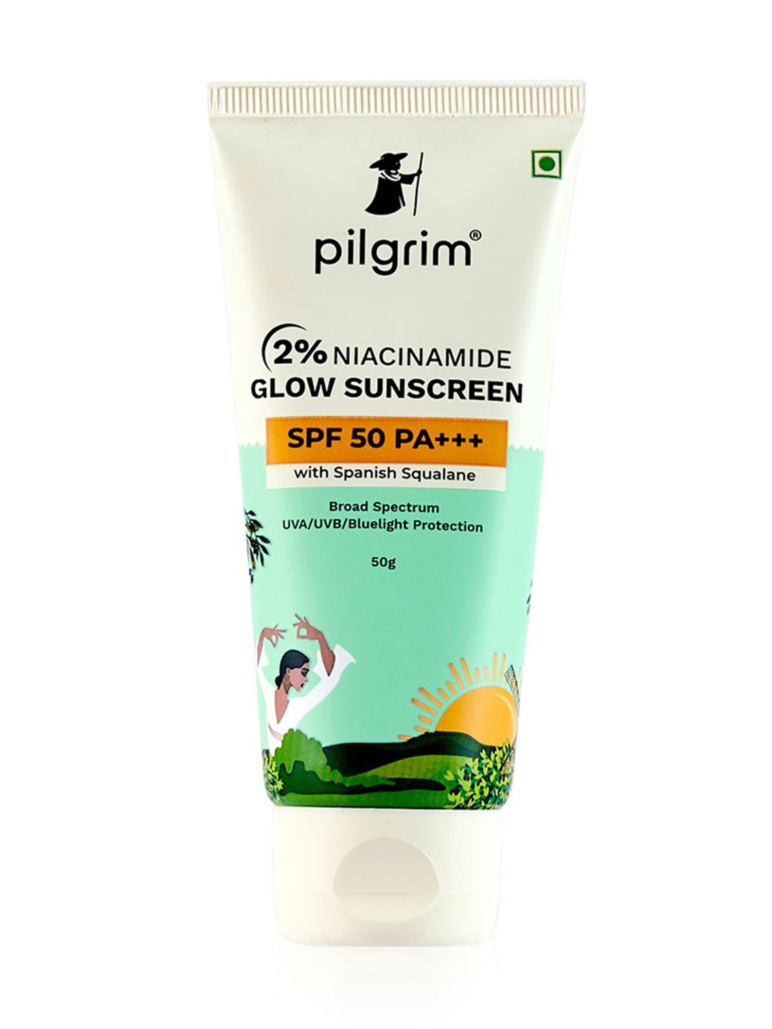 PILGRIM 2% Niacinamide Glow Sunscreen SPF 50 PA+++ - 50 gm