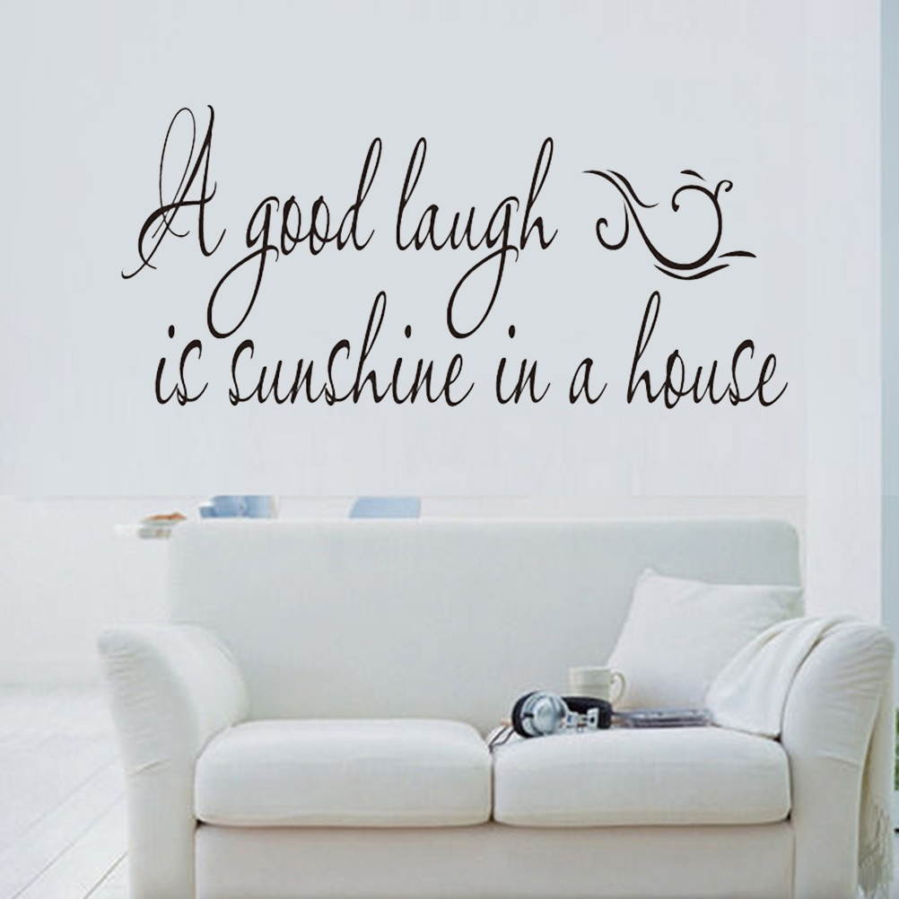 A Good Laugh Is Sunshine In A House Wall Decals Art Design Letters Vinyl Wallpaper Stickers
