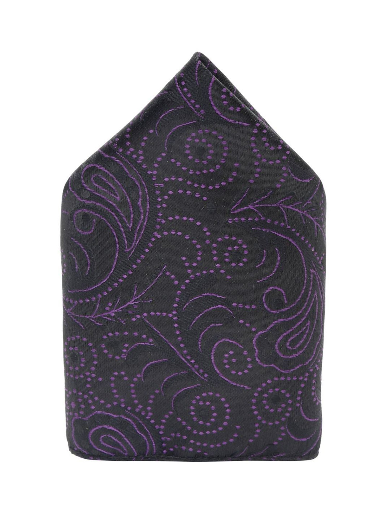 Louis Stitch Black Embroidered Necktie Gift Set - Set of 5