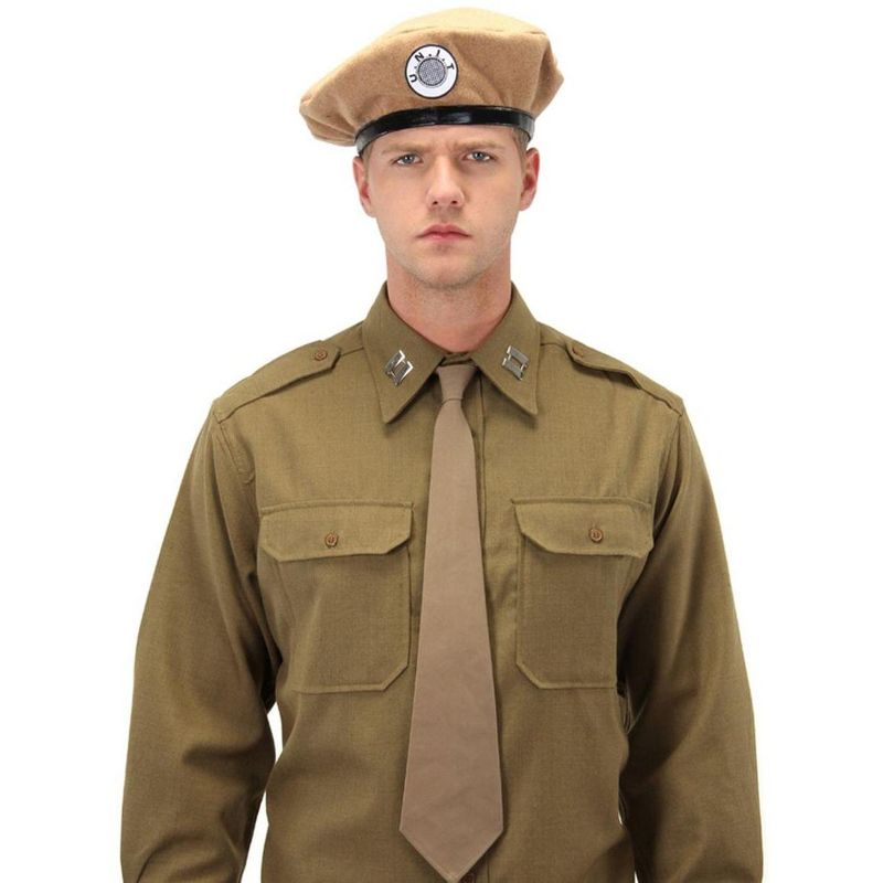 Elope Doctor Who UNIT Tan Beret Classic Adult Costume Hat
