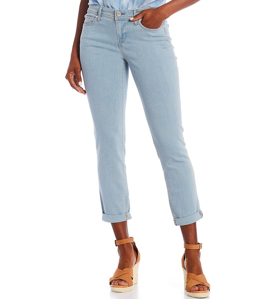 Code Bleu Stretch Denim Weekend Rolled Cuff Jeans