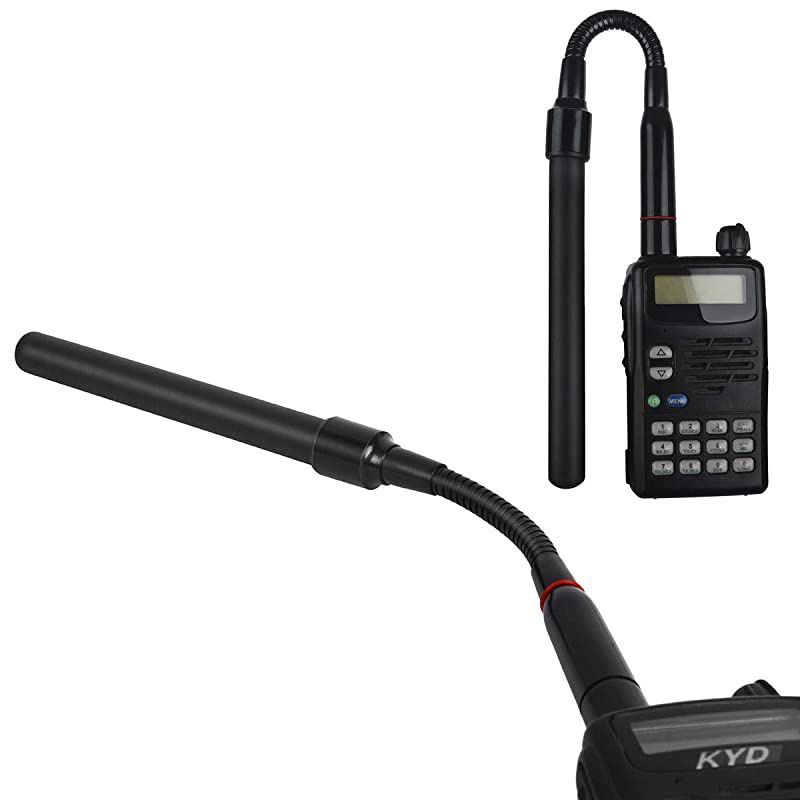 SMAMale CS Tactical 118inch Antenna Dual Band 144430Mhz Adjustable Gooseneck Antenna for for Yaesu Kenwood TYT Two Way Radio