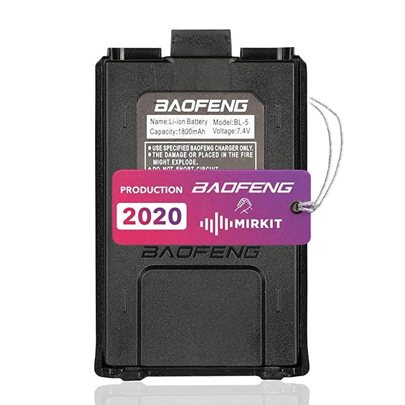 Baofeng Battery BL5 74V 1800 mAh Big Capacity Liion for DM5R UV5R UV5R Plus UV5RE BFF8HP UV5R V2+ Plus UV5RTP Series Two Way Radio by  Store
