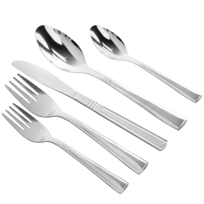 Gibson Home Astonshire 45 Peice Tumble Finish Flatware Set