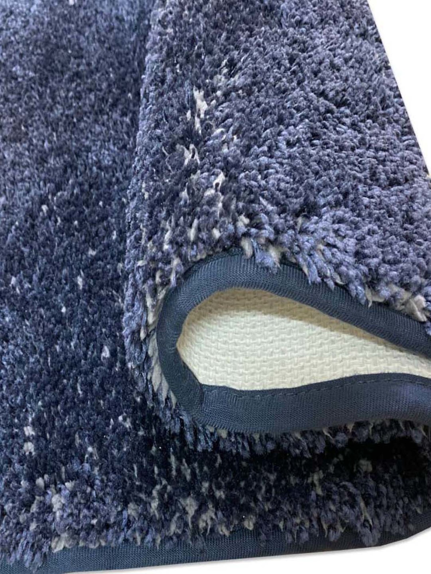 SPACES Dark Blue Acrylic Luxury Cushlon Drylon Large Foot Mat