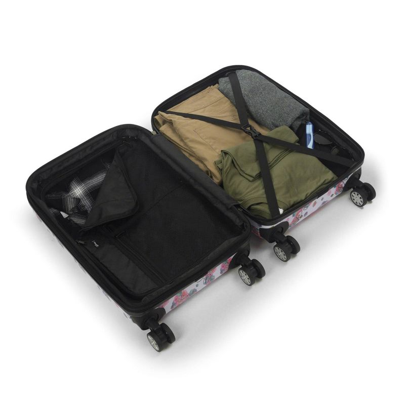 American Tourister 29'' Axion Checked Softside Suitcase - Black