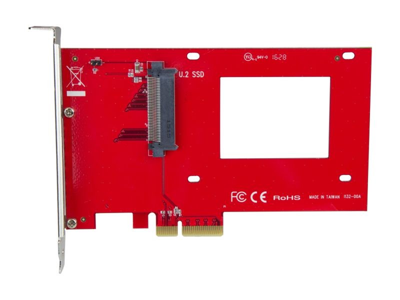 StarTech.com U.2 to PCIe Adapter for 2.5" U.2 NVMe SSD - x4 PCI Express 3.0 Model PEX4SFF8639