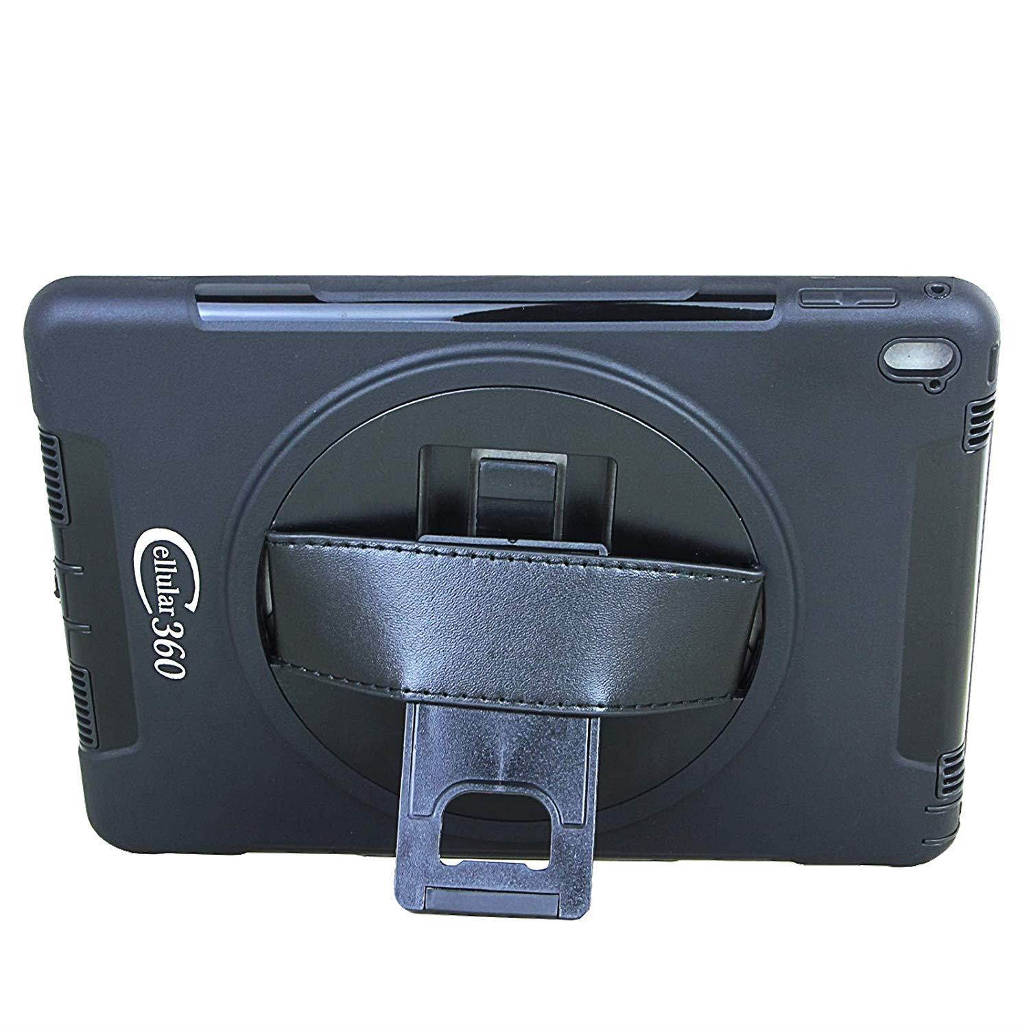 Cellular360 Shockproof Case with 360 Degree Swivel Stand and Handle for iPad Mini 1 iPad Mini 2 iPad Mini 3 (Black)