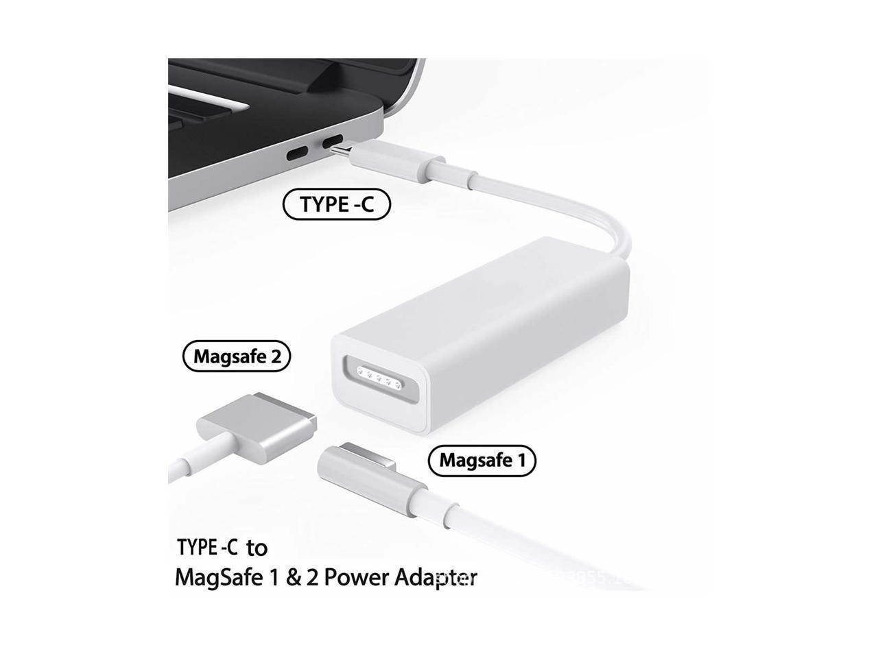AnyWatt USB C/Type C to MagSafe 1/2 Power Adapter Charge Adapter Converter for MacBook Pro