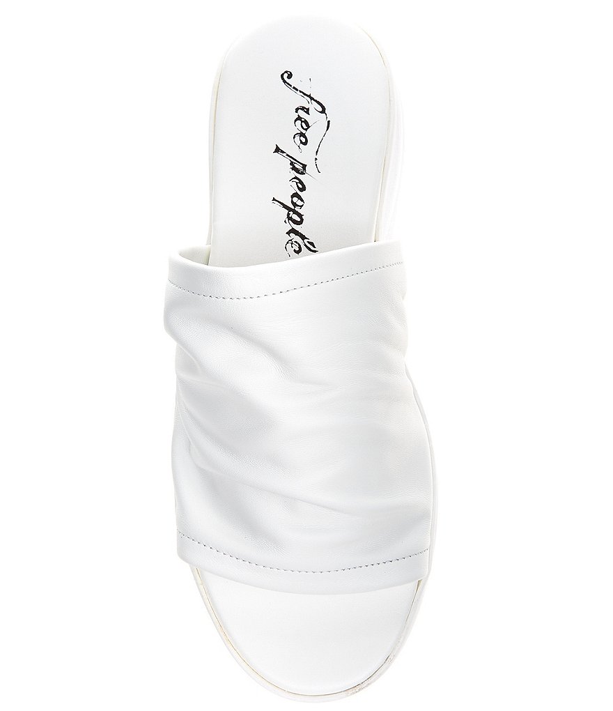 Free People Poolslide Sporty Scrunch Leather Platform Sandals