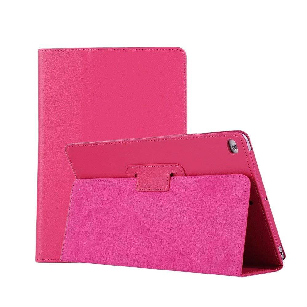 Vangoog 2017 New iPad Case Cover - Slim Folding Cover Case for Apple New iPad 9.7 inch 2017 Tablet / iPad Air / Air 2 (with Auto Wake / Sleep),Hot Pink