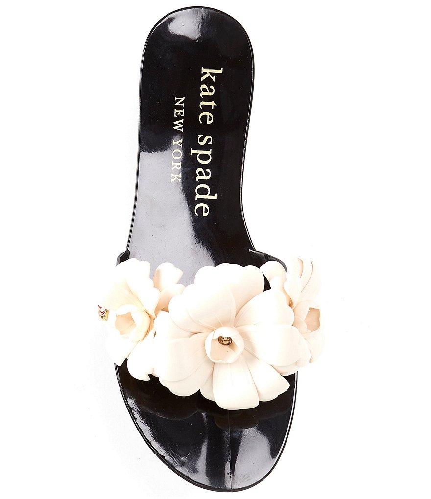 kate spade new york Jaylee 3D Flowers Jelly Slides