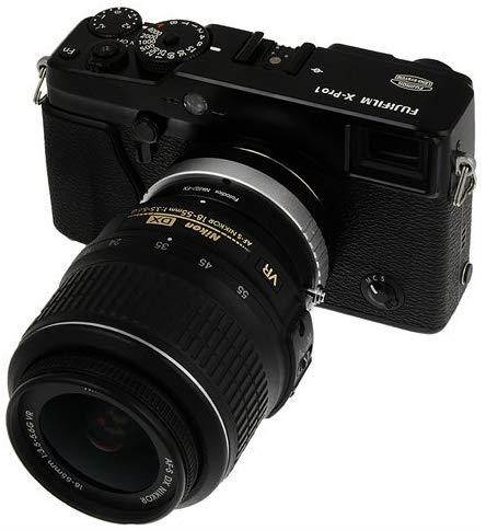 Fotodiox Lens Mount Adapter Compatible with Nikon Nikkor F Mount G-Type D/SLR Lens on Fuji X-Mount Cameras