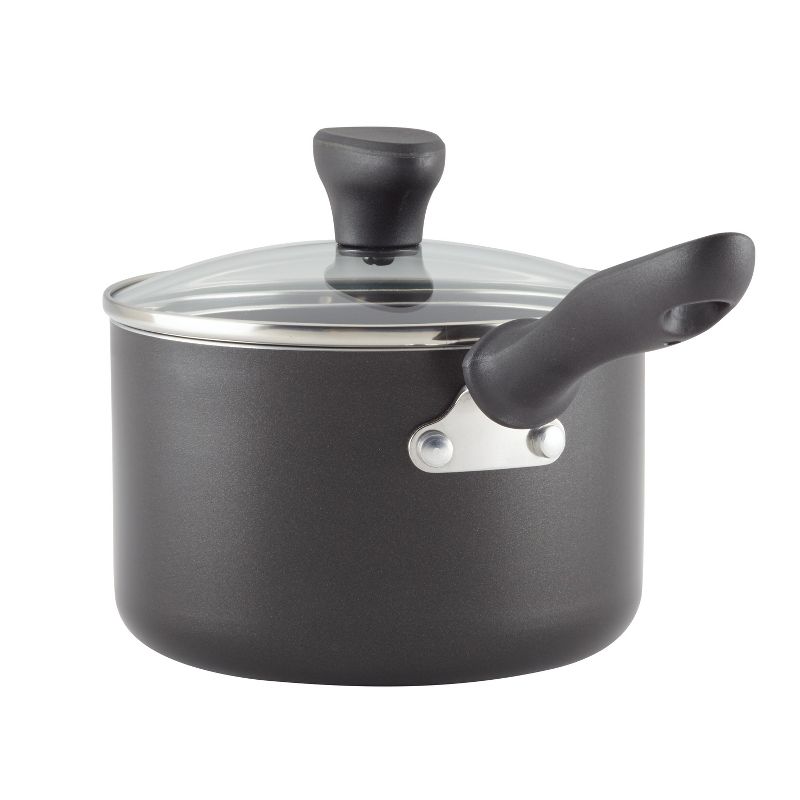 Farberware Reliance 2qt Aluminum Nonstick Covered Saucepan - Black