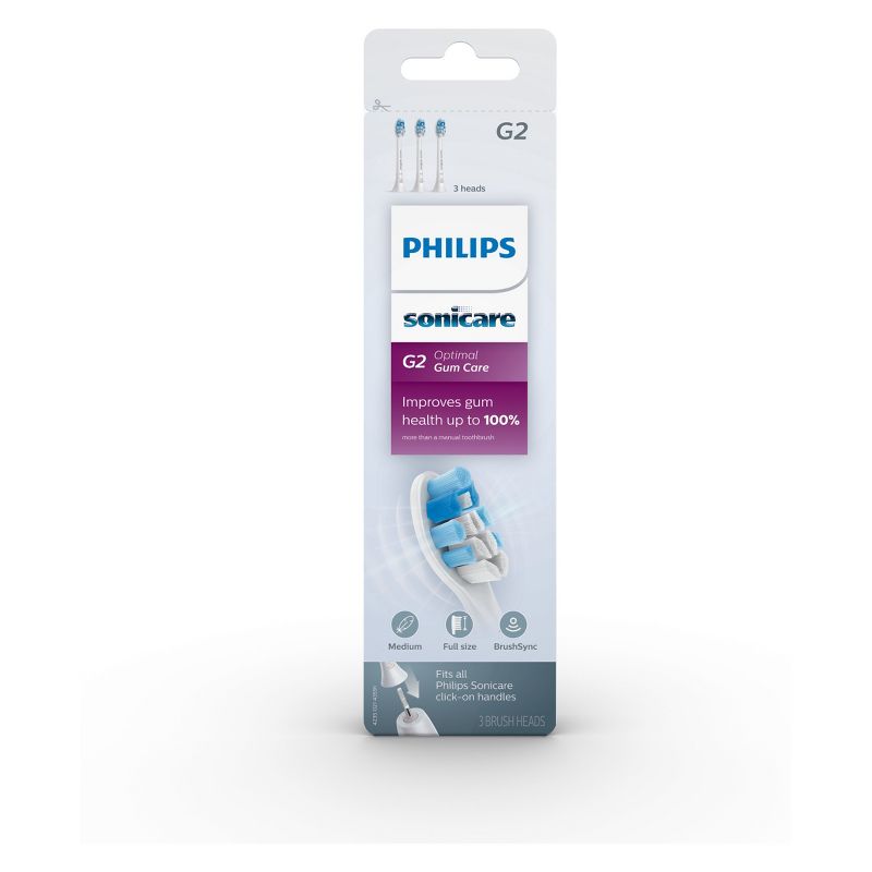 Philips Sonicare Optimal Gum Health Replacement Electric Toothbrush Head - 3ct