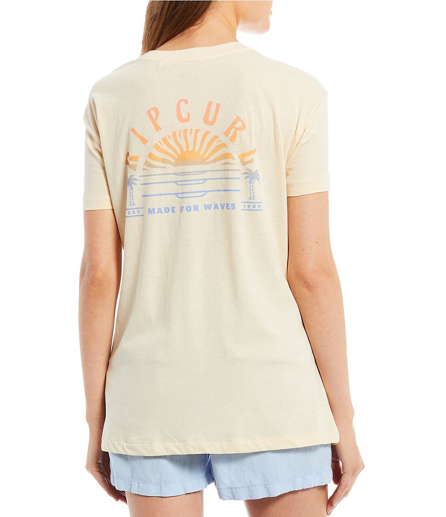 Rip Curl Short-Sleeve Sunset Sessions Oversized Tee