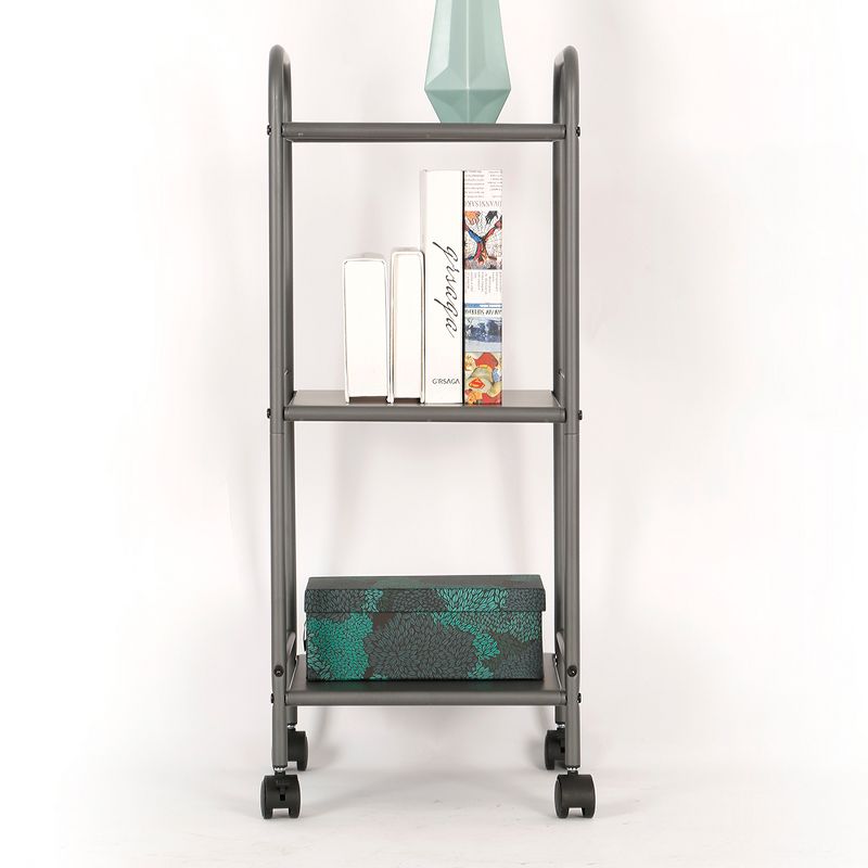 3 Shelf Wide Utility Storage Cart Gray - Room Essentials™