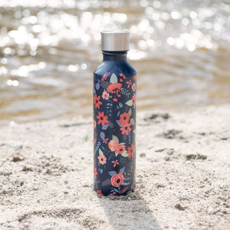 OCS Designs 17oz Stainless Steel Bottle Floral Secret Forest