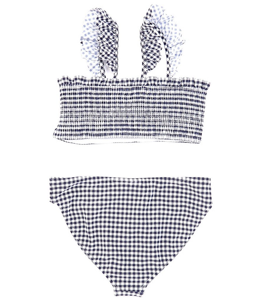 Polo Ralph Lauren Little Girls 5-6X Gingham Two-Piece Swimsuit