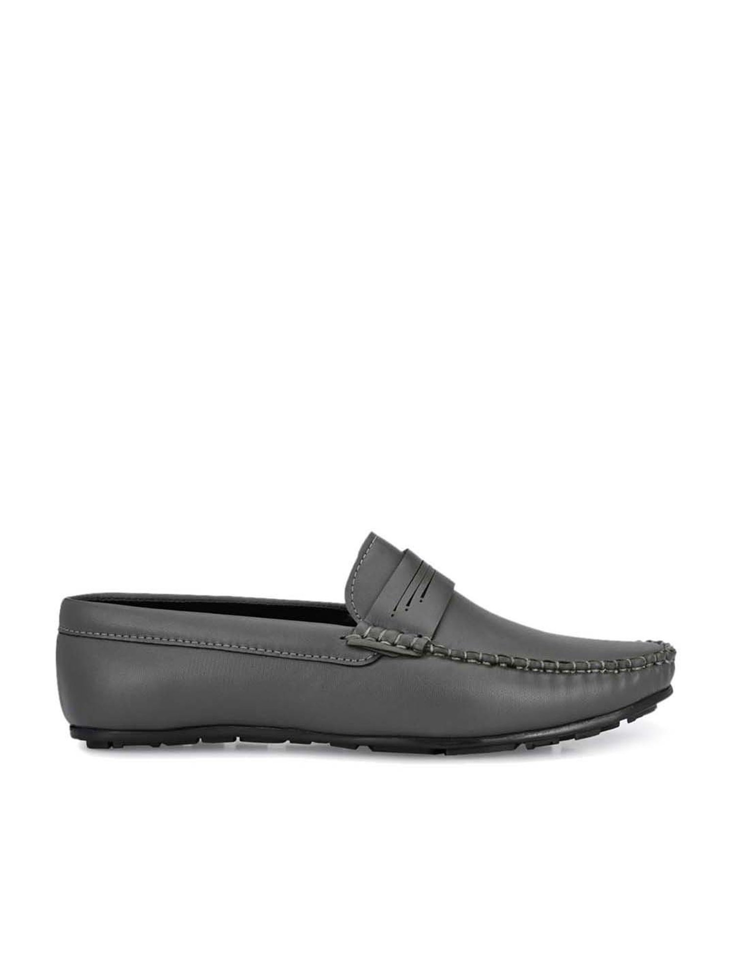 El Paso Men's Grey Casual Loafers
