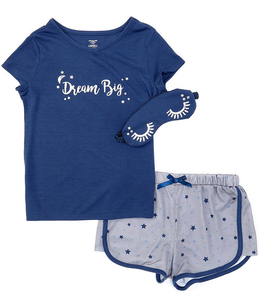 Dream Life Big Girls 7-16 Dream Big 3-Piece Pajamas Set
