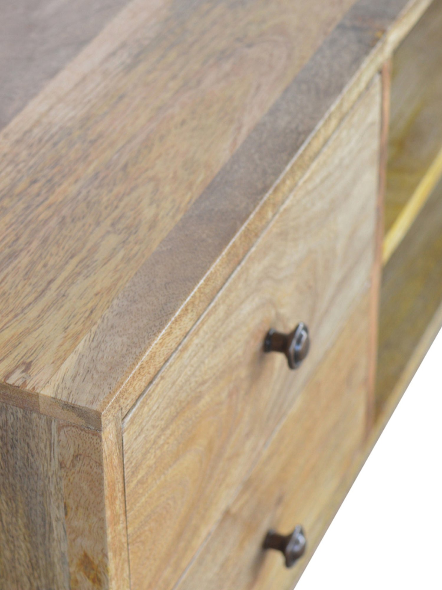 Delite Kom Flex Flowery Wenge & Acacia Dark Engineered Wood TV Entertainment Unit