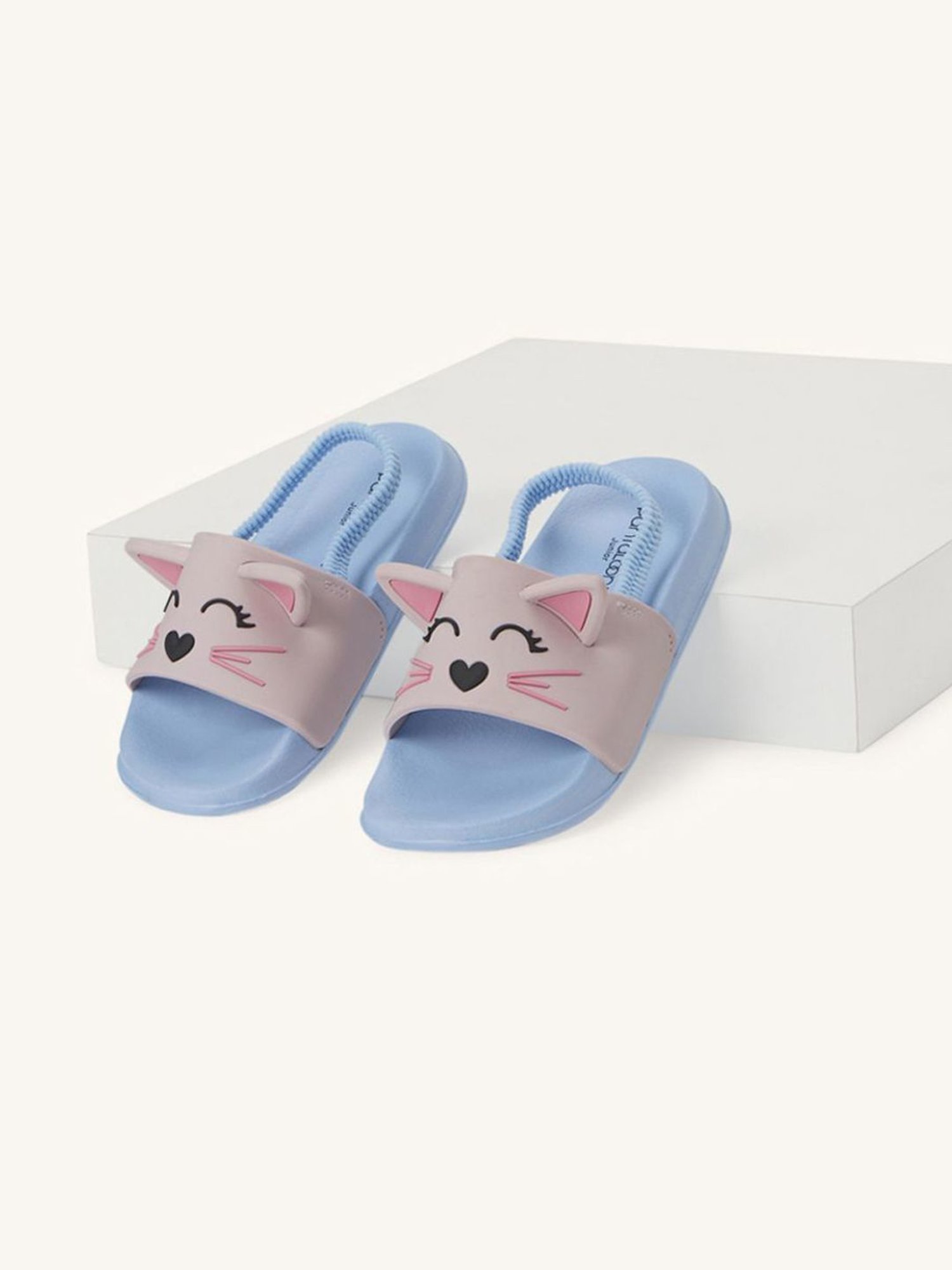 Pantaloons Junior Pink & Blue Back Strap Sandals