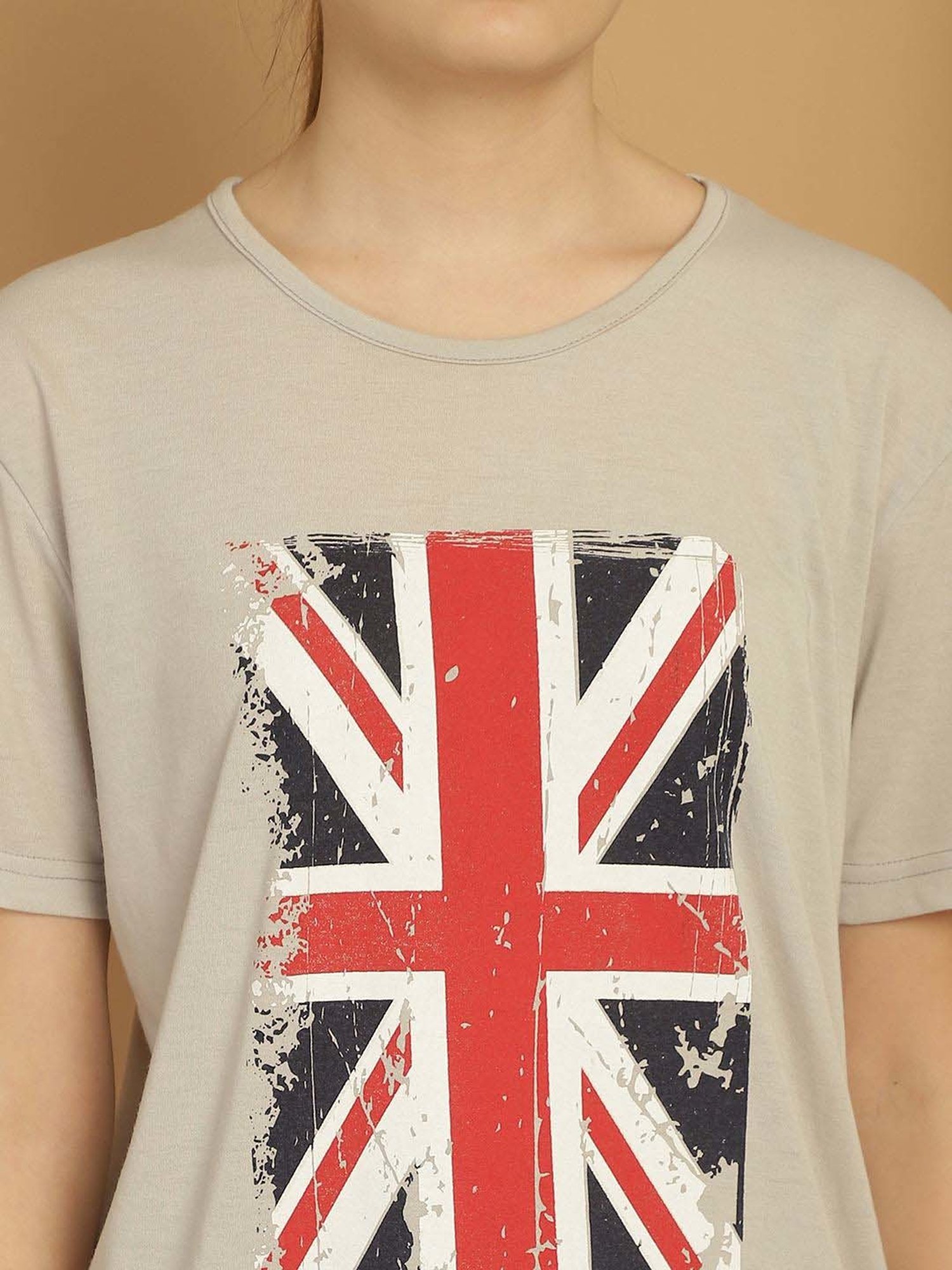 Vimal Jonney Grey Cotton Printed Sports T-Shirt Track Pant Set