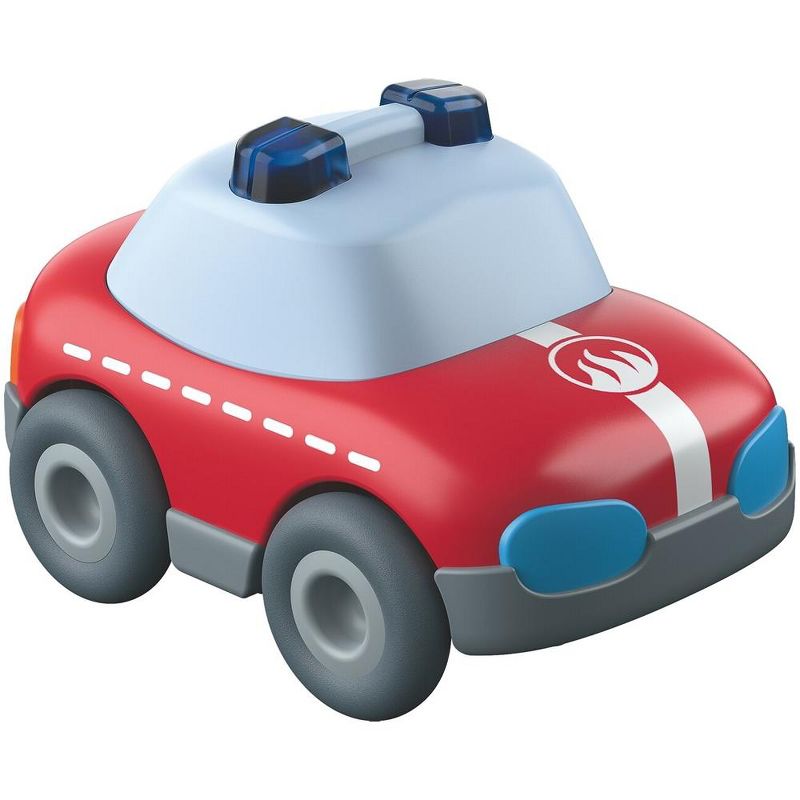 HABA Kullerbu Red Fire Truck Car with Momentum Motor