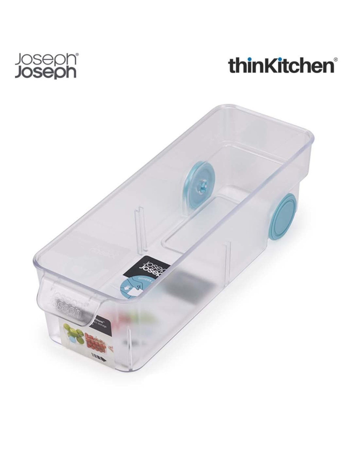 Joseph Joseph Transparent Polypropylene Compact Fridge Storage Bin
