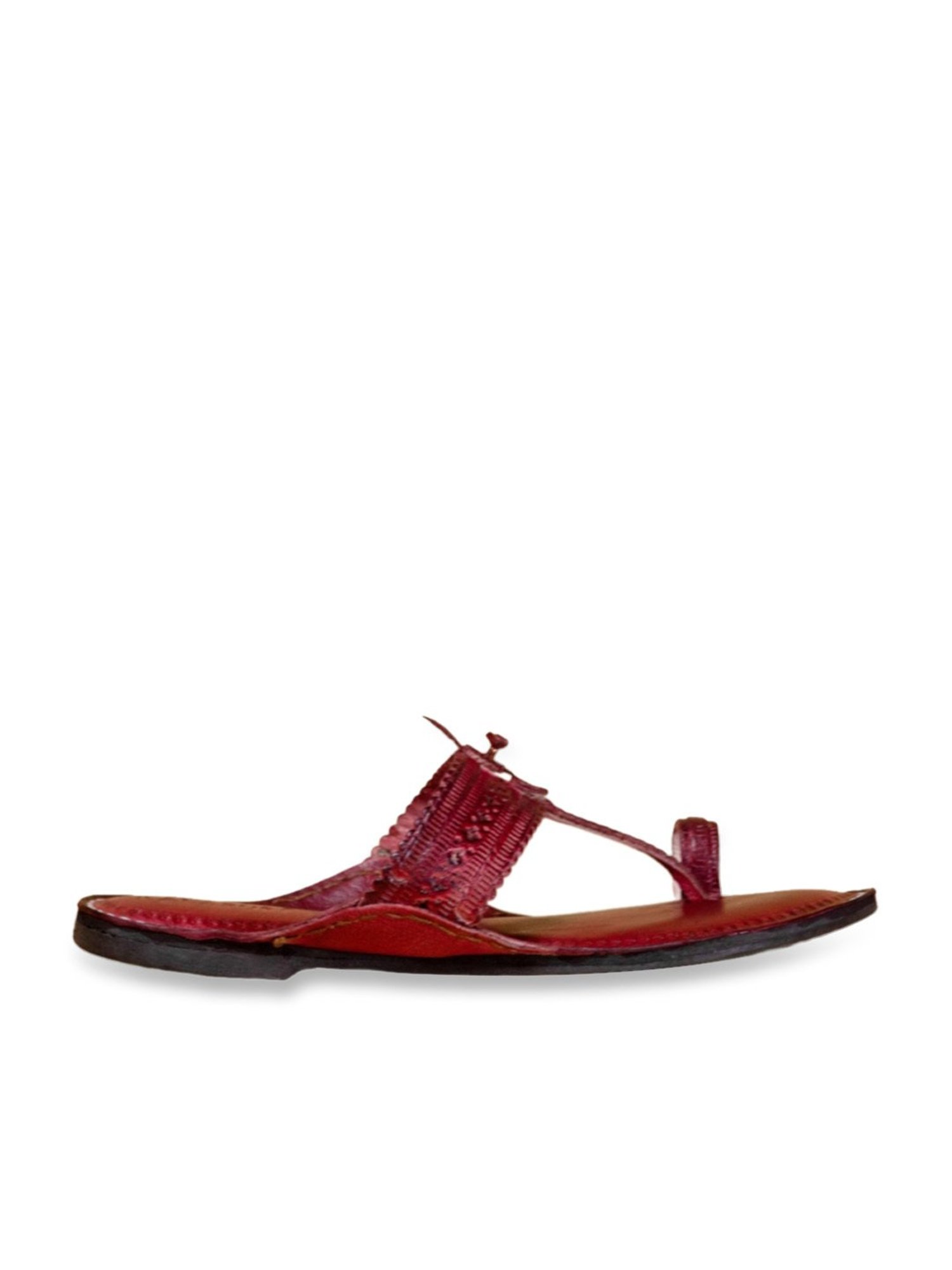 Kalapuri Women's Brown Kolhapuri Sandals