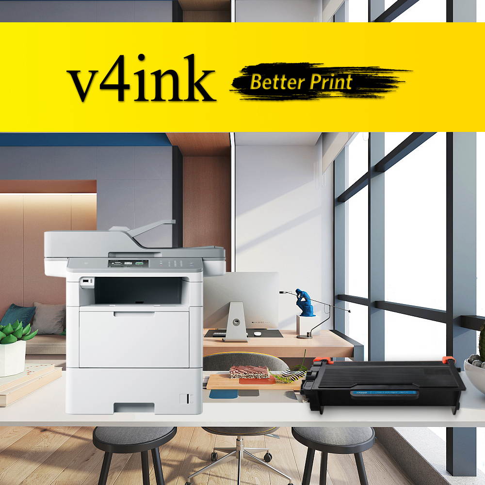 v4ink Compatible Brother TN850 TN 850 TN820 Toner Cartridge (2 Pack Black) Replacement for Brother HLL6200DW HLL6200DWT HLL6250DW MFCL5800DW DCPL5650DN DCPL5600DN