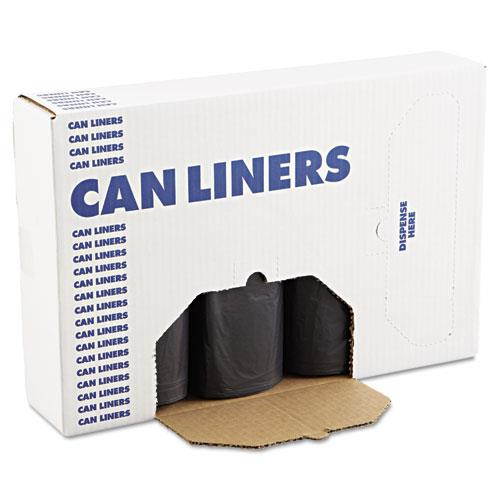 Boardwalk 517 SH-Grade Can Liners, 40 x 46, 45gal, 1.5mil, Black, 10/Roll, 10 Rolls/Carton