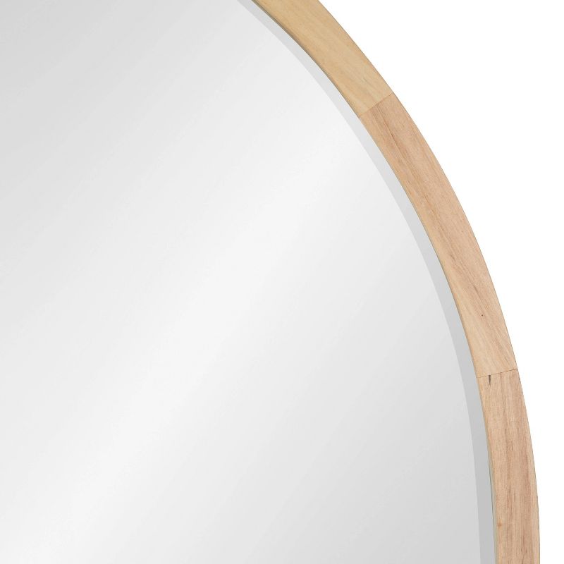 30" McLean Round Wall Mirror Natural - Kate & Laurel All Things Decor