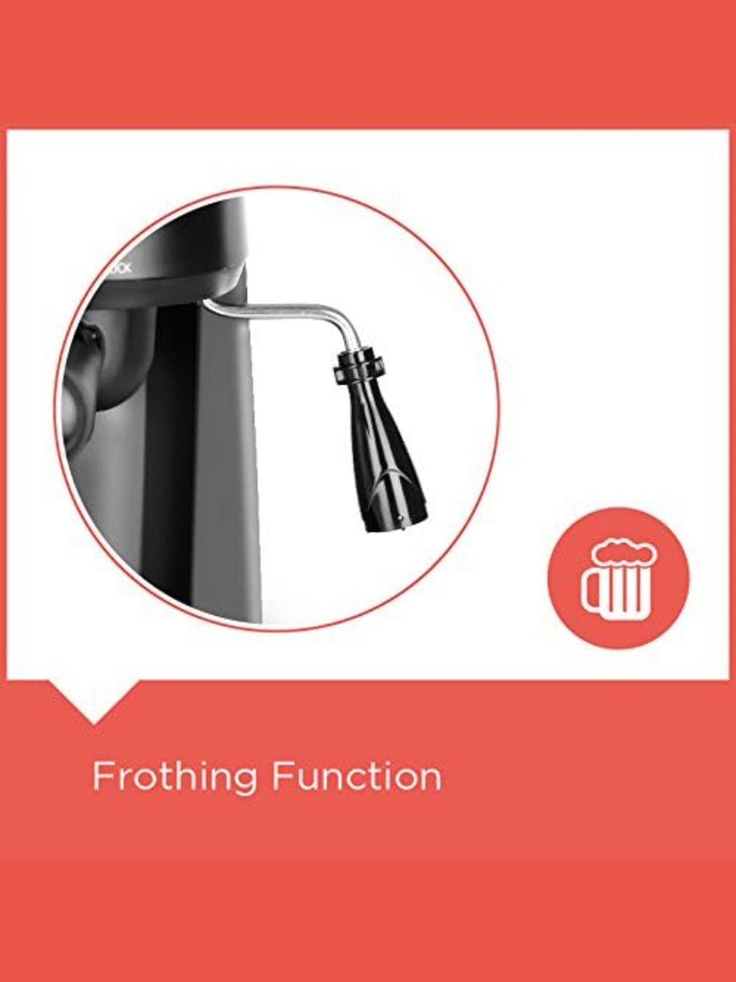 BLACK+DECKER BXCM0401IN Coffee Maker 870W with Espresso and Cappuccino (Black)