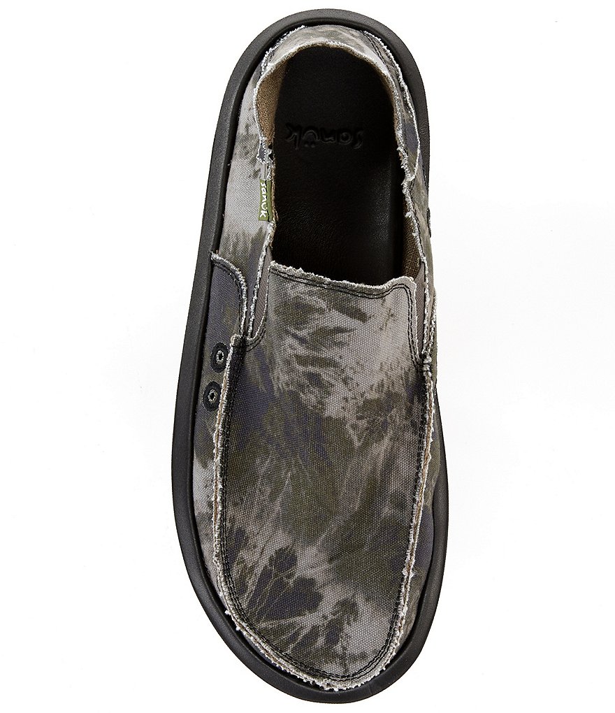 Sanuk Men's Vagabond Washable Tie-Dye Slip-Ons