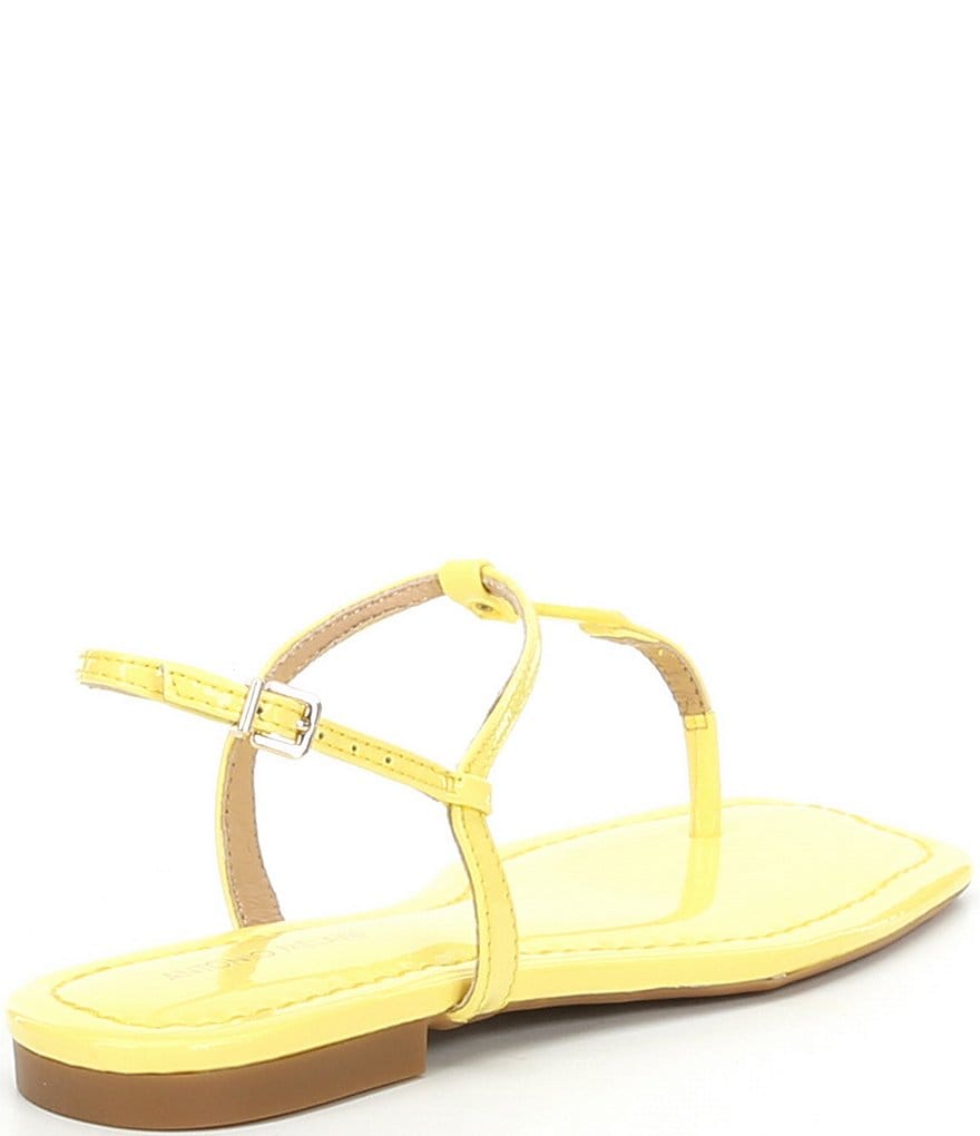Antonio Melani Darsee Patent Leather Thong Flat Sandals