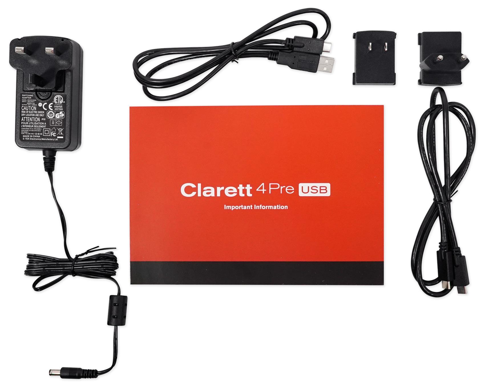 Focusrite Clarett 4Pre USB Audio Interface