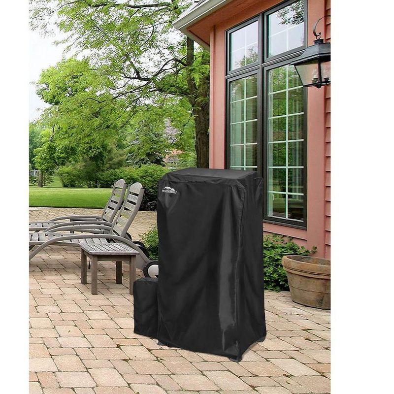 Masterbuilt MB20080118 54-Inch XL Weather and Fade Resistant Propane Gas Smoker & Tank Cover, Black