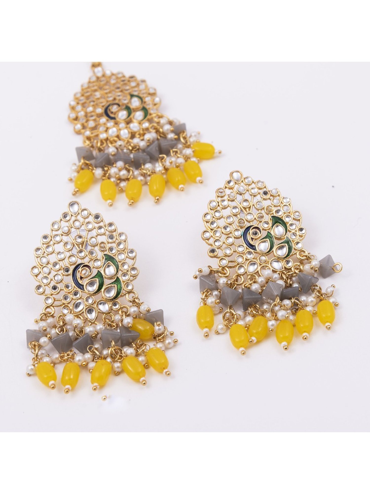 Jewelz Unique Earring & Maang Tikka for womens & Girls