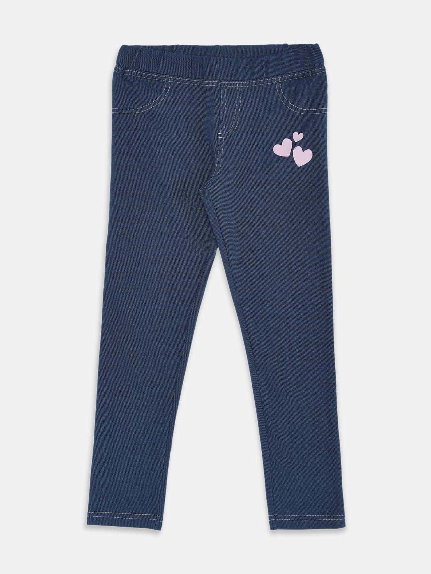Pantaloons Junior Navy Printed Jeggings